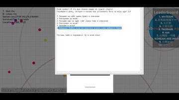 Как поставить бота на игру agar.io?