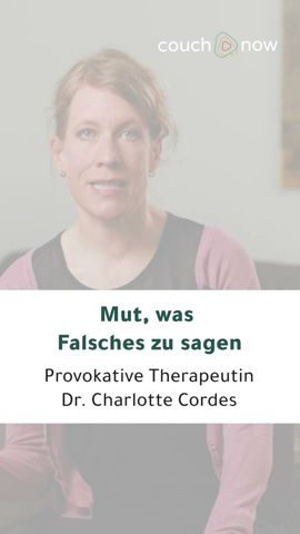 #shorts Mut, etwas Falsches zu sagen | couch:now | Dr. Charlotte Cordes