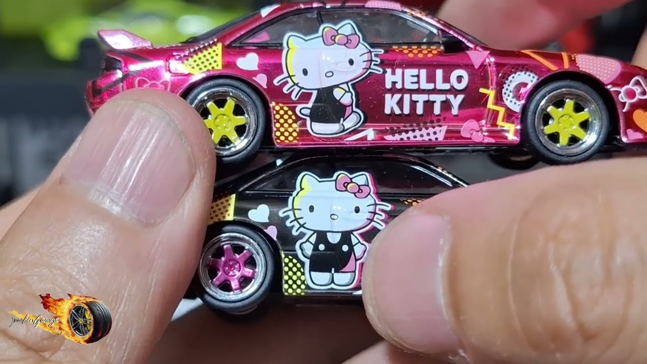 VERTEX Silvia (S14) Hello Kitty by Tarmac Works Global 64 - YouTube
