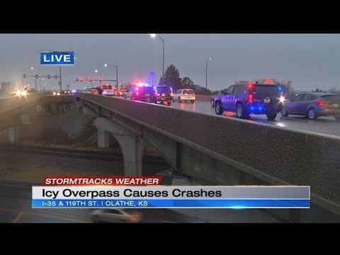 Icy roads make for messy morning commute around the metro - YouTube