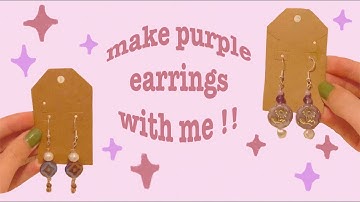✦︎︎ making 8 pairs of purple earrings !! ✦︎︎ make jewelry with me ✦︎︎ #earrings #beads #beadjewelry