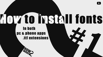 How to add or install fonts ? | PC | Mobile | Manual method | .ttf