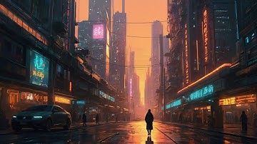 Cinematic Cyberpunk Reflection | A Visual Story from the Neon Future | Instrumental Background Music