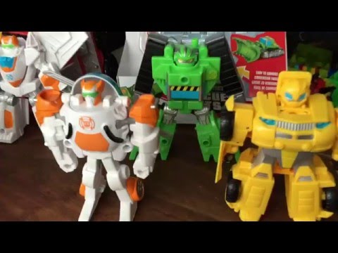 Трансформеры Боты Спасатели Transformers Rescue Bots Toys Heatwave Blades Chase Boulder Bumblebee