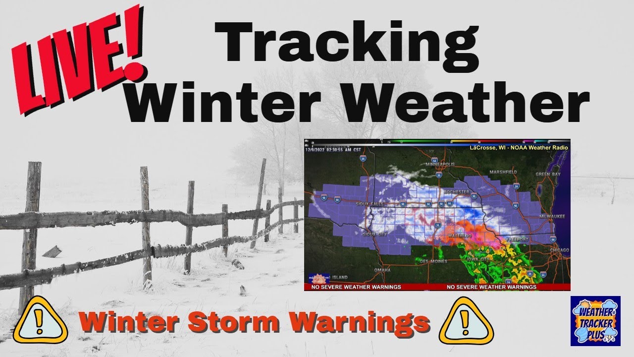 Live! Tracking Winter Weather - Winter Storm Warnings - YouTube