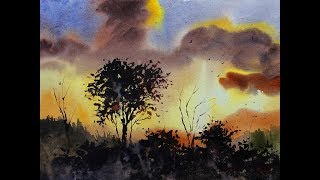 artist sikander watercolor painting 10