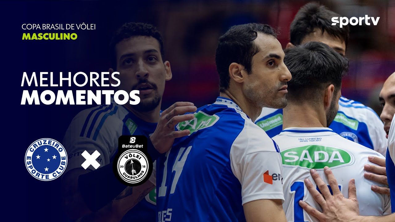 CRUZEIRO 3 X 0 GUARULHOS | MELHORES MOMENTOS | COPA BRASIL MASCULINA DE VÔLEI | sportv