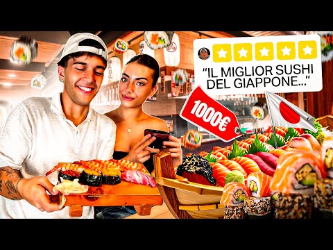PROVO IL VERO SUSHI GIAPPONESE CON UNA SCONOSCIUTA!