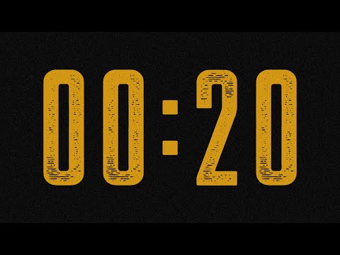20 SECOND TIMER 🔔 Gentle Alarm [Full HD]