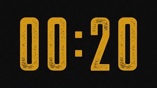 20 SECOND TIMER 🔔 Gentle Alarm [Full HD]