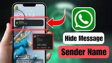 Hide WhatsApp Sender Name from Notification | WhatsApp message Name Hide