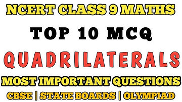 Best MCQ Class 9 Quadrilaterals || Class 9 Maths NCERT Questions // Class 9 Quadrilaterals #mcqmaths