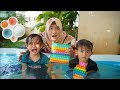 NANGIS KEJER 😭 REBUTAN POP IT DIKOLAM RENANG | Salsa and family