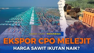 EKSPOR CPO MELEJIT, HARGA SAWIT IKUTAN NAIK? EKSPOR CPO MELEJIT, HARGA SAWIT IKUTAN NAIK?