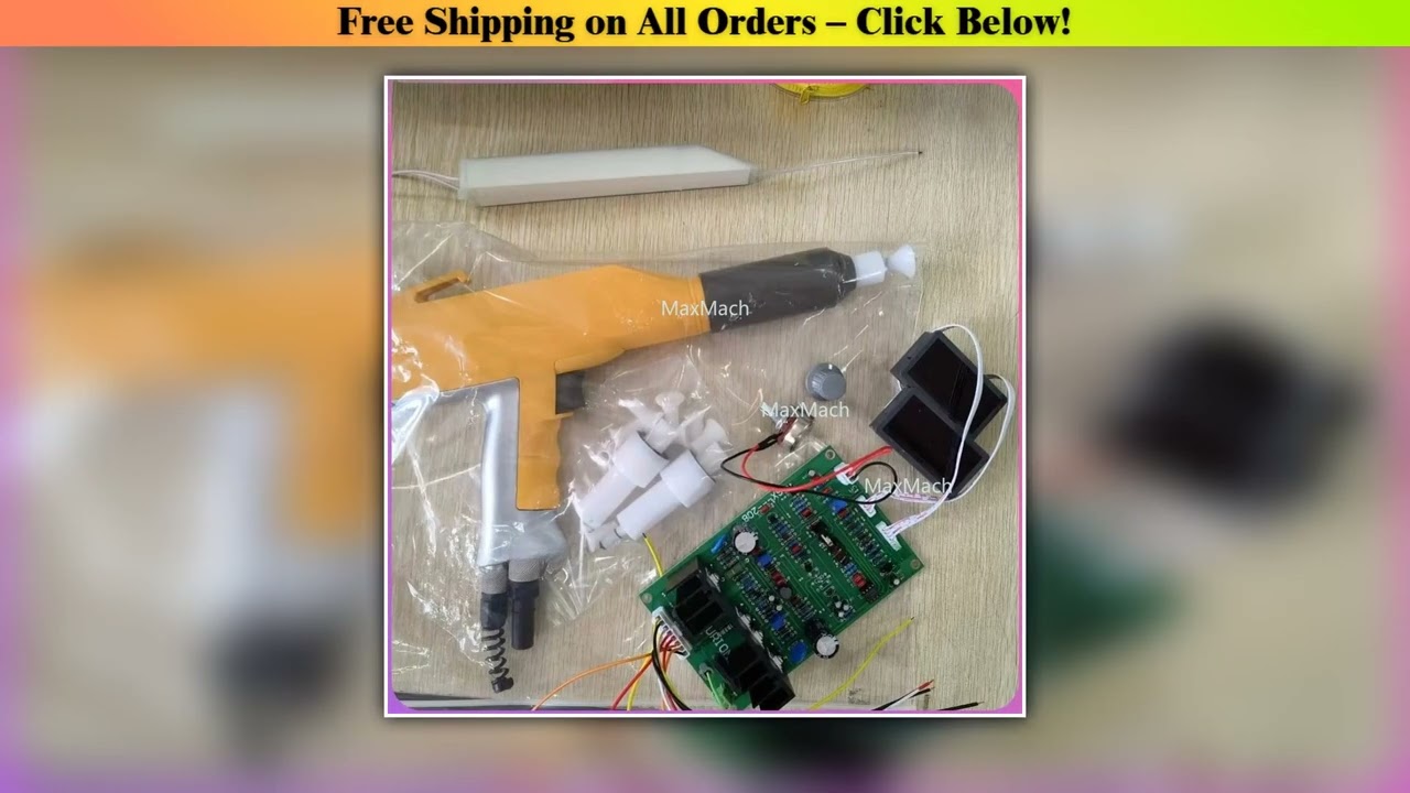 Manual Electrostatic Powder Coating Gun Shell Kit Including Powder Spray Gun Body And HV Cascade