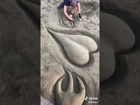 رسم على الرمل روعة