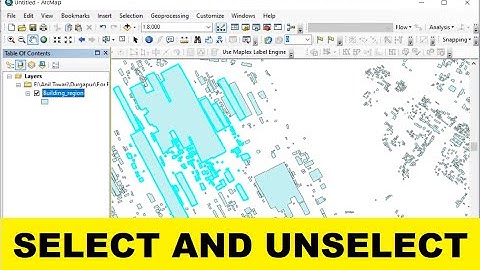 Select and Unselect Features in ArcGIS