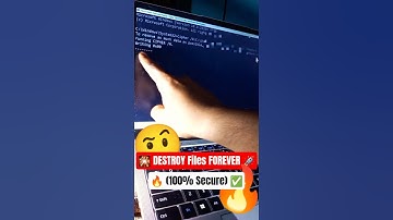 DESTROY Files FOREVER 🔥: Prevent Data Recovery Using CMD (100% Secure) 💪#tutorial #shorts #security