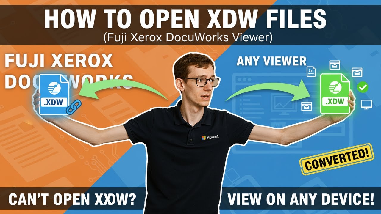 How to Open XDW Files (Fuji Xerox DocuWorks Viewer) - YouTube