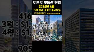 토론토 부동산 현황 | 2024년 4월 . #shorts #토론토부동산