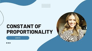 Constant of Proportionality