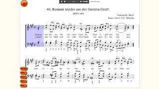 44. Kommt Wieder Aus Der Finstern Gruft. Schemellibach, Bwv 480. Cantamus App.