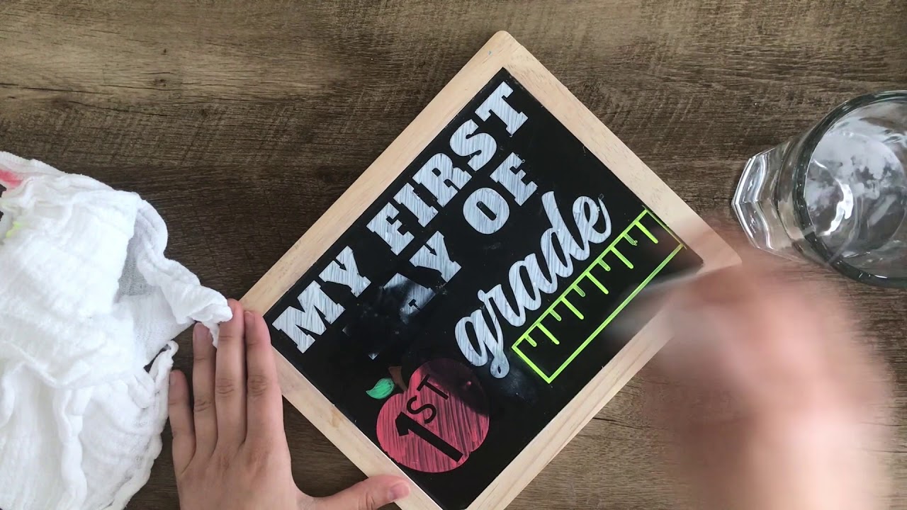 How To Remove Liquid Chalk And Clean A Chalkboard YouTube