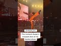 The moment Asake trousers tore at his  london show