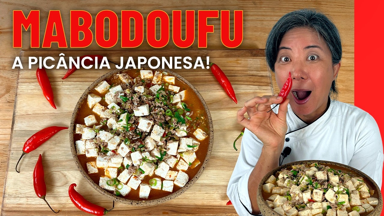 VOCÊ NUNCA COMEU TOFU ASSIM: MABODOUFU! 🌶️ (TOFU PICANTE COM CARNE MOIDA) | How to cook Tofu | 麻婆豆腐