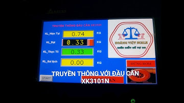 Truyền thông giữa đầu cân XK3101N với PLC Delta| Communication between XK3101 and PLC Delta