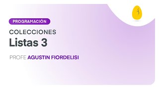 Listas 3 | Programación | Colecciones | V4 | Egg Educación