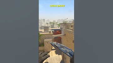 Cross Smoke From Ramp On Mirage CS2 #shorts