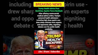 Trump Health Advice Backfires After Shocking Admission | Daily GK | Trump #DonaldTrump #TrumpNews