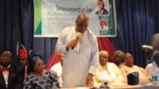 Senator Gbenga Ashafas Stewardship Report To The All Christian Leadersministers Forum - Part 4