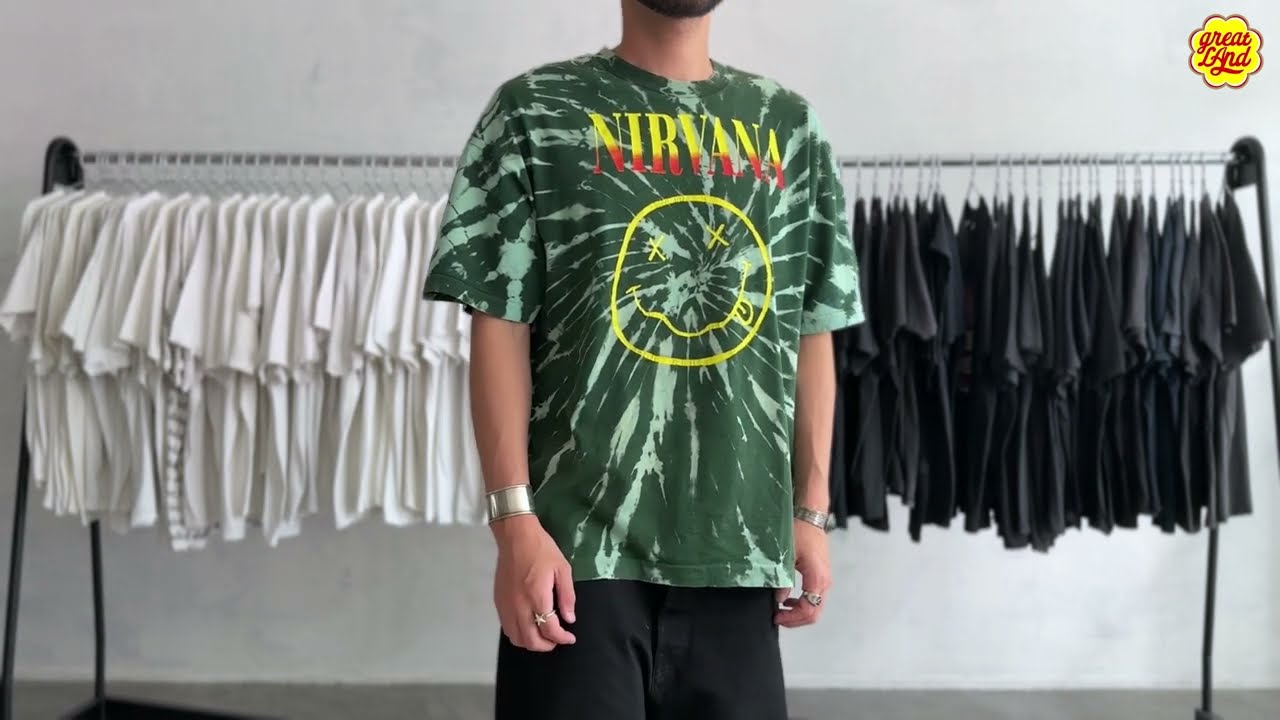 NIRVANA SMILE BOOTLEG GREEN TIE DYE XL 9112 | g