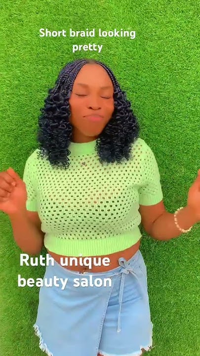  Short braid with curls - YouTube