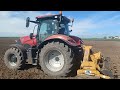  caseih maxxum 150  erpice rotante alpego  erpicatura 2023  rotary harrow