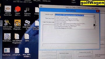 VAG K Can Commander Key learning vw audi seat skoda