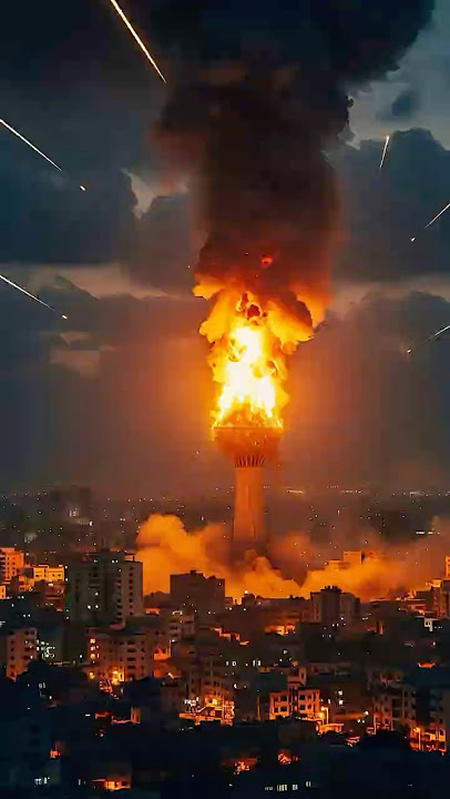 🔴 MENARA MEKAH HANCUR! Detik-detik ISRAEL Serang Gedung Tertinggi GAZA #Gaza #Israel #Palestina
