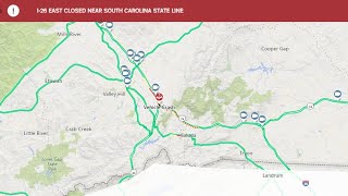 1 dead, another injured following 4-vechicle crash on I-26 near state line