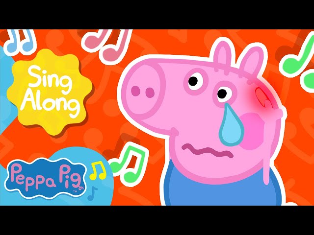 Boo Boo Song WITH LYRICS | Sing Along 🎵 Peppa Pig Nursery Rhymes u0026 Kids Songs class=