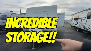 GREAT STORAGE IN THE Lance 1885 travel trailer!