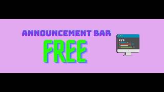 Free Shopify Announcement Bar Without an App | Marquee, Slider, Countdown Timer & Sticky (Free Code)