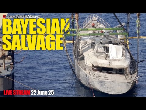 ⁣22 June 25, Bayesian Salvage Live from Sicily | The Yacht Report