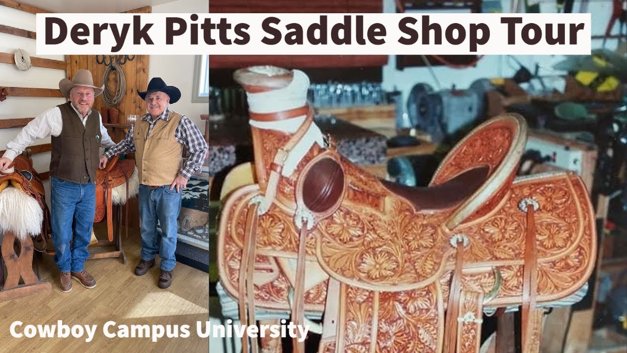 Deryk Pitts (Pitsy) Renowned Saddle Maker Shows Us Around His Saddle Shop