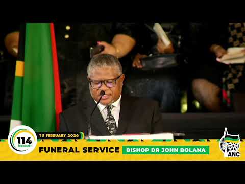 WATCH LIVE Tribute Delivered By The ANC SG Cde Fikile Mbalula Funeral Of Bishop Dr John Bolana 