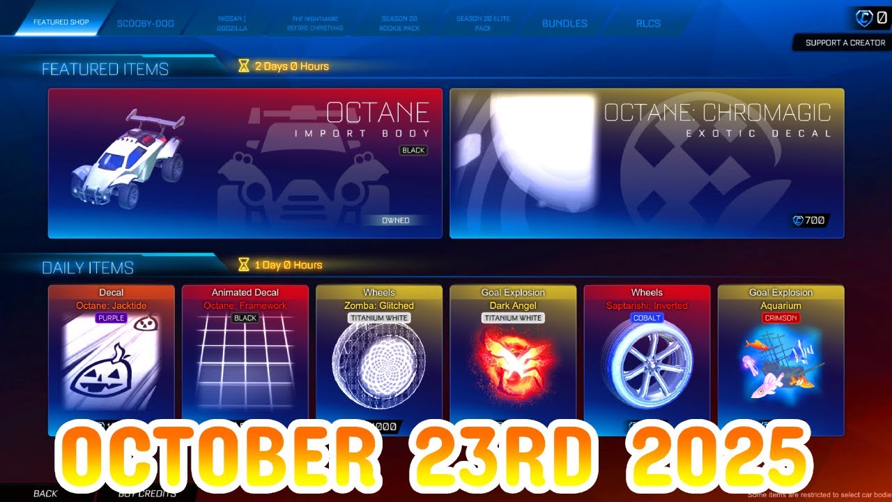 Rocket League ITEM SHOP Daily 