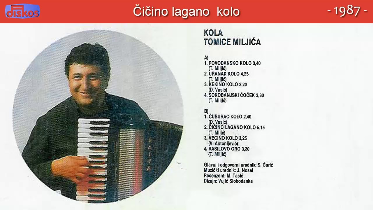 Tomica Miljic - Cicino lagano  kolo - (Audio 1987)