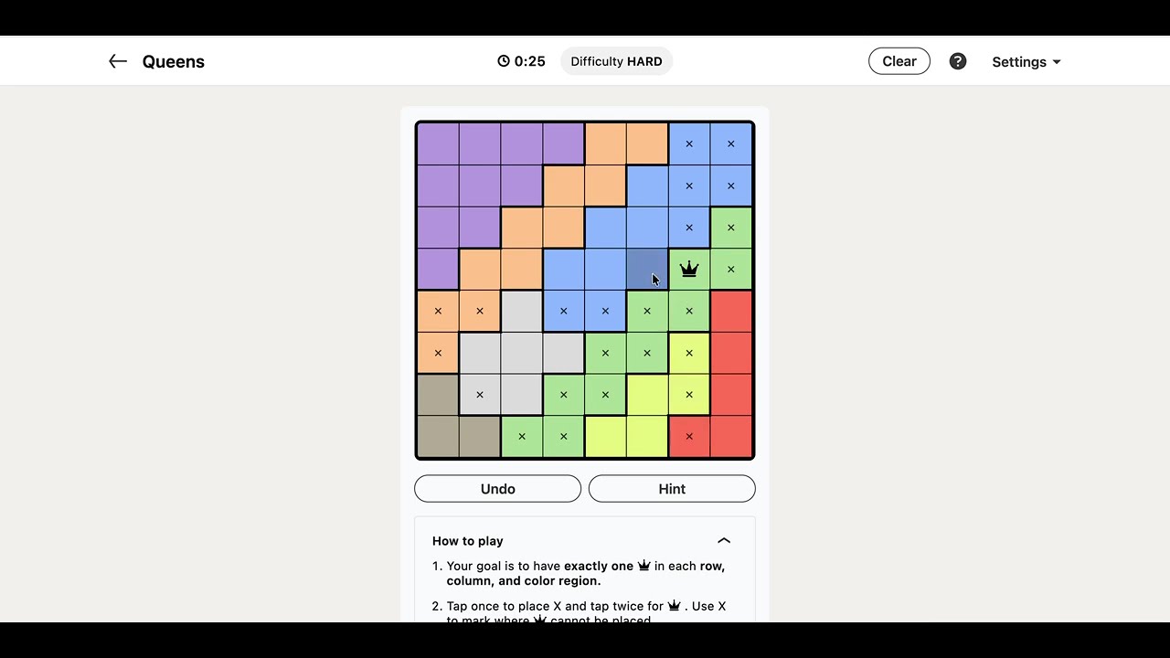 LinkedIn Queens Answer Today - Puzzle #628 | 18 January 2026