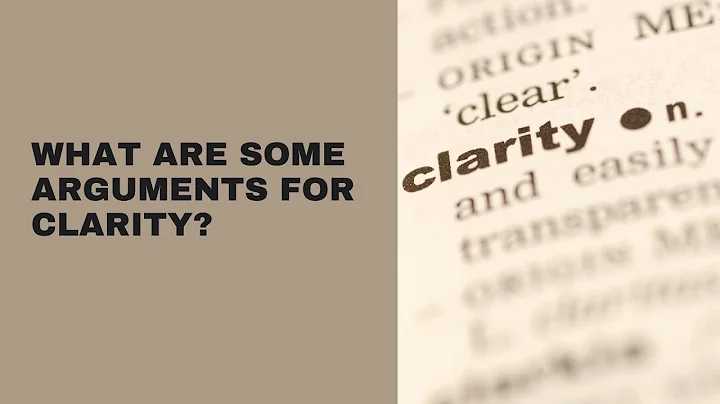 Three Arguments for the Principle of Clarity